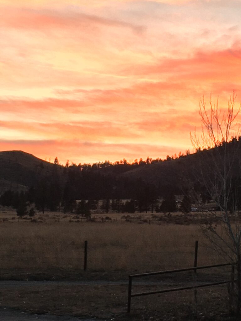 Sunset at Horse Sense Healing